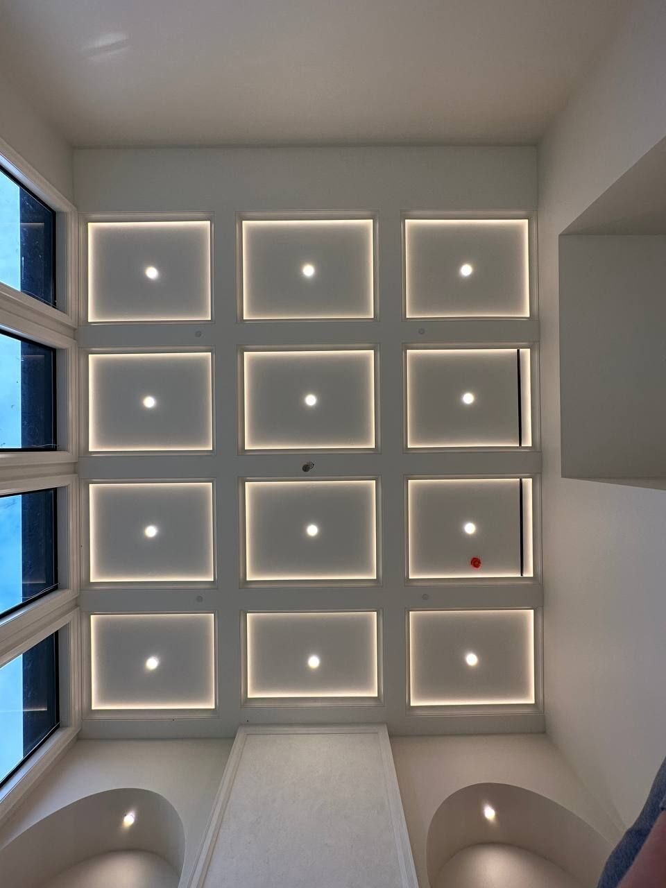Built-in shelf lighting installed in a Vancouver WA residence